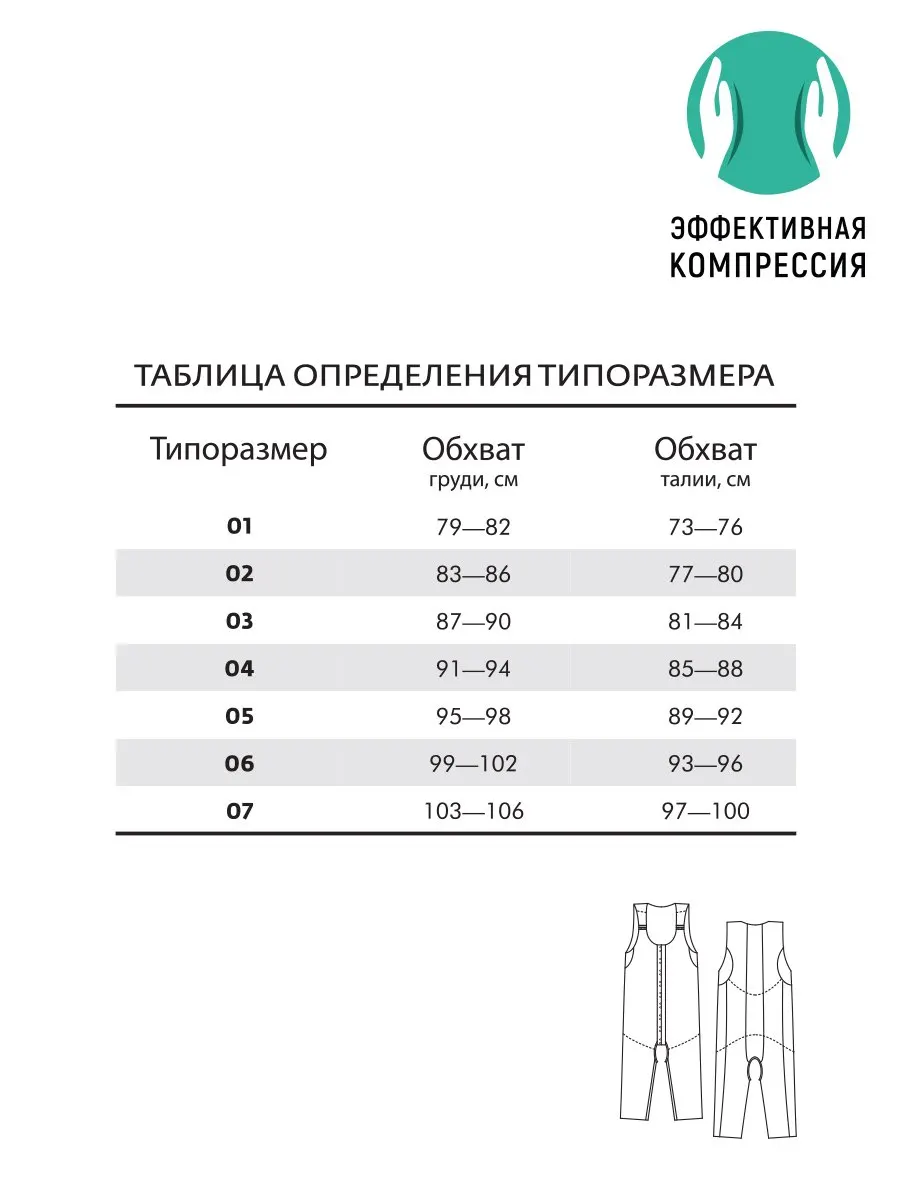 Корсет-полукомбинезон для мужчин «Эффективная компрессия» черный