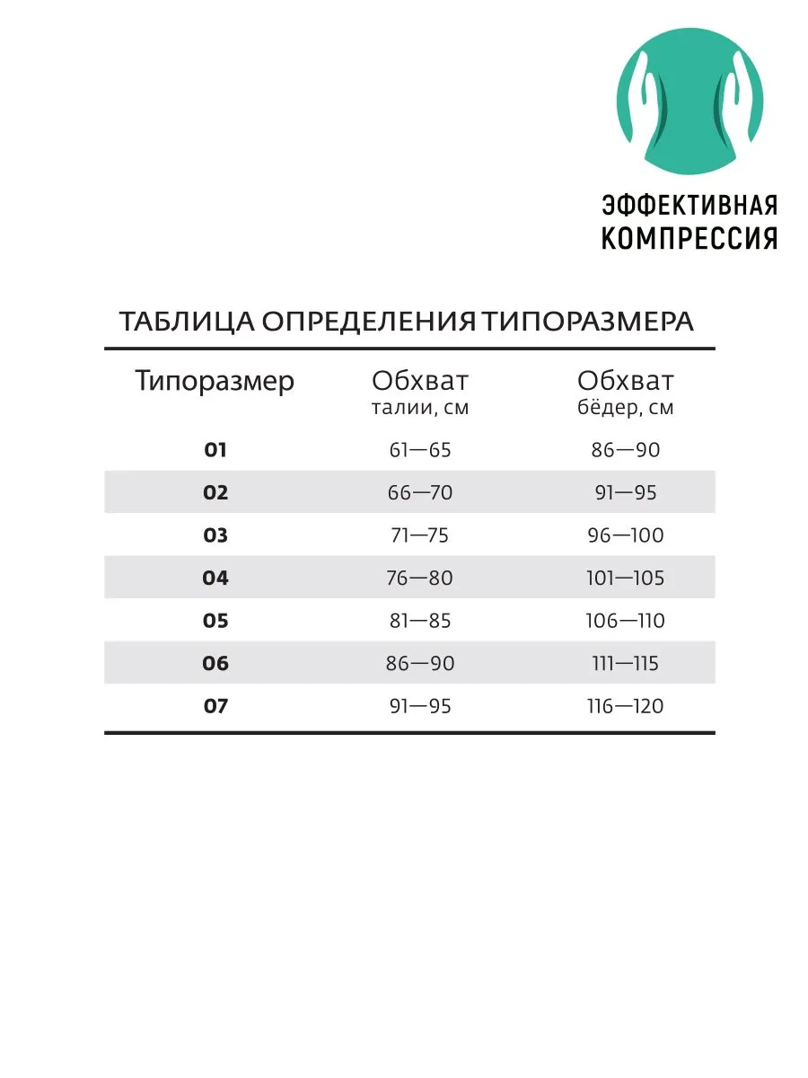 Грация-панталоны для женщин «Эффективная компрессия» черный